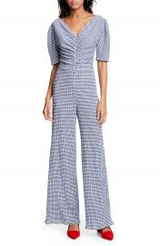 STAUD Fraise Gingham Jumpsuit   Nordstrom at Nordstrom