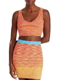 STAUD Hana Womens Ribbed Short Cropped Shop Premium Outlets at Shop Simon