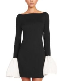 STAUD Hawthorne Bell Cuff Mini Dress Bloomingdales at Bloomingdales