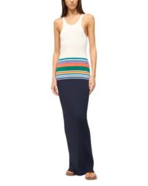 STAUD Hibiscus Color Blocked Dress Bloomingdales at Bloomingdales