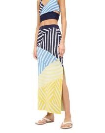 STAUD Karina Striped Skirt Bloomingdales at Bloomingdales