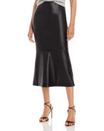 STAUD Laurel Faux Leather Midi Skirt   Bloomingdales at Bloomingdales