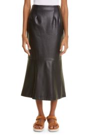 STAUD Laurel Faux Leather Skirt at Nordstrom