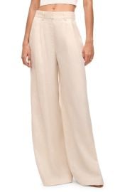 STAUD Luisa Linen Wide Leg Pants at Nordstrom