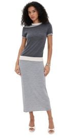 STAUD Lyric Dress Heather Grey Multi XL at Shopbop