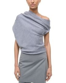 STAUD Mabel Asymmetric Sweater Bloomingdale39s at Bloomingdales