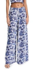 STAUD Marza Pants Blue Toile XL at Shopbop