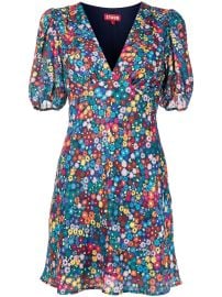 STAUD Milla floral-print Mini Dress - at Farfetch