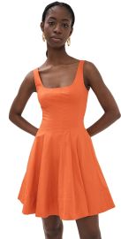 STAUD Mini Wells Dress Tangerine 2 at Shopbop