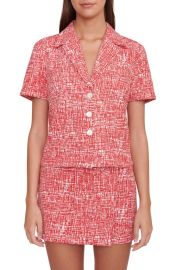 STAUD Nicola Stretch Cotton Button-Up Top at Nordstrom