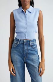 STAUD Nola Cotton Cashmere Sleeveless Sweater at Nordstrom