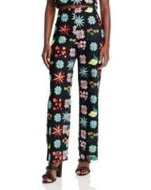 STAUD Oscar Crocheted Floral Pants Bloomingdales at Bloomingdales