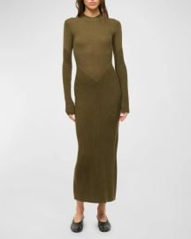 STAUD Ramona Knit Midi Dress at Neiman Marcus