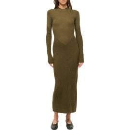 STAUD Ramona Long Sleeve Wool Blend Sweater Dress at Nordstrom