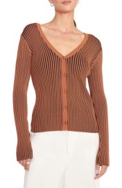 STAUD Rib Cardigan at Nordstrom