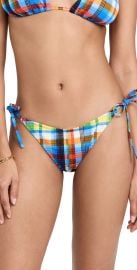 STAUD Sisley String Bottoms Madras Plaid M at Shopbop