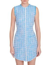 STAUD Sleeveless Tweed Mini Dress Bloomingdales at Bloomingdales