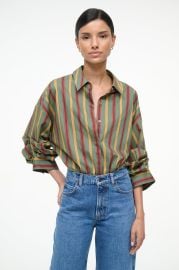 STAUD TRAVERSE BODYSUIT TRAILBLAZER STRIPE at Staud