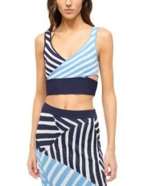 STAUD Trenton Striped Crop Top Bloomingdales at Bloomingdales