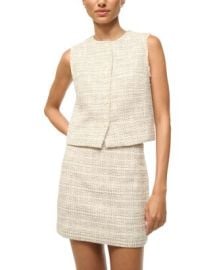 STAUD Veronica Tweed Vest Bloomingdales at Bloomingdales