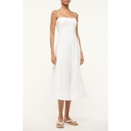 STAUD Wylie Seamed Midi Dress at Nordstrom