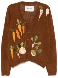 STORY mfg Twinsun Cardigan Brown at Farfetch