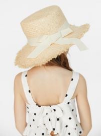 STRAW HAT WITH BAND at Zara