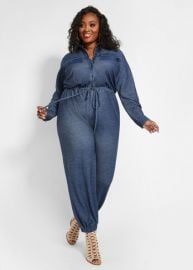 STRETCH DENIM JUMPSUIT at Ashey Stewart