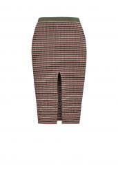 STRIPE RIBBED PENCIL SKIRT at Bcbg