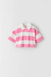 STRIPED OVERSIZED POLO   United States at Zara