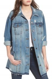 WornOnTV: Star’s distressed long denim jacket on Star | Jude Demorest ...