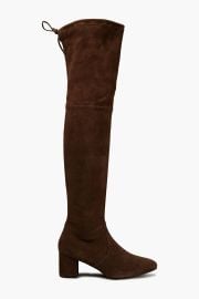 STUART WEITZMAN Genna stretch-suede over-the-knee boots at The Outnet