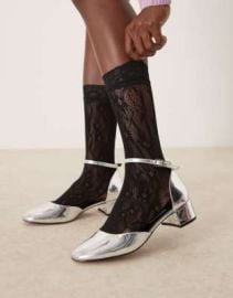 SUI AVA floral lace socks in black | ASOS at ASOS