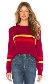 SUNDRY Cashmere Blend Crew Neck Sweater in Berry from Revolve com at Revolve