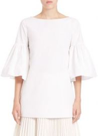 SUNO Silk Bell Sleeve Tunic at Saks Fifth Avenue