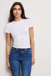 SUPER STRETCH BABY TEE WHITE001 - GOOD AMERICAN at Good American