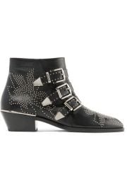 SUSANNA STUDDED LEATHER ANKLE BOOTS at Net A Porter