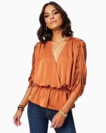 SUZETTE V-NECK BLOUSE at Ramy Brook