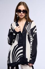 SWEET LIFE PRINTED BUTTON DOWN SHIRT AKIRA at Akira