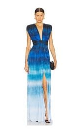 Sabina Musayev Emmeline Dress In Blue Print at Revolve