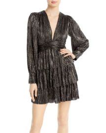 Sabina Musayev Mona Pleated Knit Mini Dress Bloomingdales at Bloomingdales