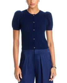 Sabine Puffed Sleeve Cashmere Blend Cardigan at Bloomingdales