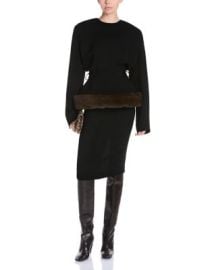 Sable Faux Fur Belt Midi Dress at Bloomingdales