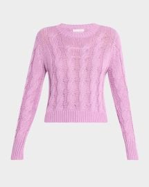 Sablyn Sydney Cable Knit Sweater at Neiman Marcus