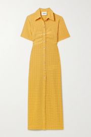 Sabri Check Short Sleeve Shirtdress by Nanushka at Net A Porter