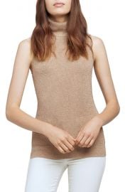 Sabrina Metallic Sleeveless Turtleneck Sweater at Nordstrom