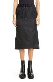 Sacai MA-1 Side Gusset Skirt in Black at Nordstrom