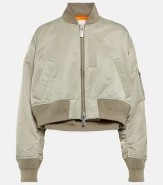 Sacai Satin varsity jacket at Mytheresa