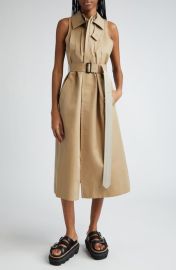 Sacai Sleeveless Gabardine Coat Dress at Nordstrom