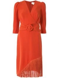 Sachin   Babi tassel-hem Wrap Dress - Farfetch at Farfetch